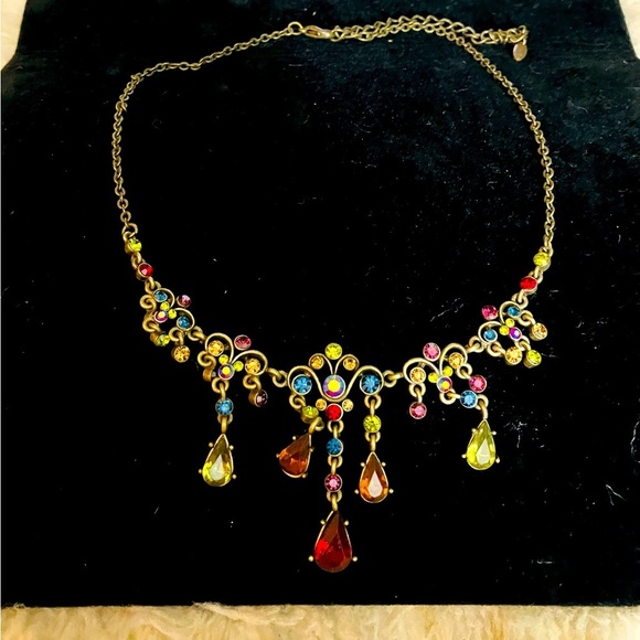 VCLM Victorian Style Multicolored Necklace - Picture 4 of 5